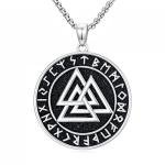 Viking Valknut Pendant Necklace for Men