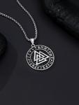 Viking Valknut Pendant Necklace for Men