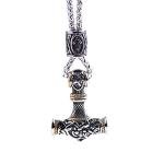 Viking Thor Hammer Necklace - Mjolnir Pendant for Men