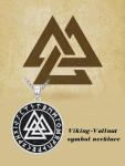 Viking Valknut Pendant Necklace for Men