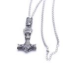 Viking Thor Hammer Necklace - Mjolnir Pendant for Men