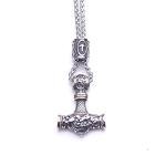Viking Thor Hammer Necklace - Mjolnir Pendant for Men