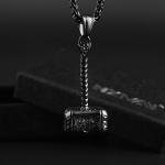 Thor's Hammer Necklace - Stainless Steel Pendant