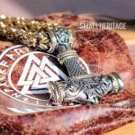 Viking Mjolnir Pendant Necklace in Stainless Steel