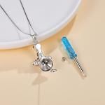 Thor Hammer Ashes Necklace - Sterling Silver Mjolnir