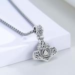 Thor Hammer Necklace - 925 Silver Viking Amulet
