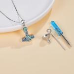 Thor Hammer Ashes Necklace - Sterling Silver Mjolnir