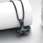 Viking Mjolnir Hammer Necklace in Sterling Silver