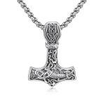 Thor's Hammer Necklace in Sterling Silver