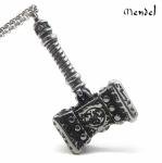 Viking Thor's Hammer Pendant Necklace for Men