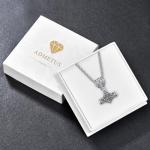 Sterling Silver Thor Hammer Necklace - Mjolnir Pendant