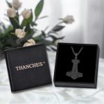 Viking Thor's Hammer Necklace in Sterling Silver