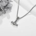 Thor's Hammer Necklace in Sterling Silver