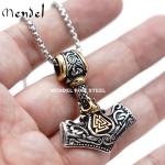 Gold Plated Viking Thor's Hammer Necklace for Men