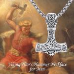 Thor's Hammer Necklace in Sterling Silver