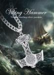 Thor's Hammer Necklace in Sterling Silver