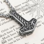 Mjolnir Thor's Hammer Stainless Steel Pendant Necklace