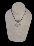 Viking Thor's Hammer Pendant Necklace in Pewter