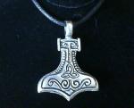 Thor's Hammer Pewter Pendant Necklace - Mjolnir