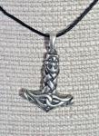Viking Thor's Hammer Pewter Pendant Necklace