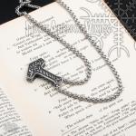 Mjolnir Thor's Hammer Stainless Steel Pendant Necklace