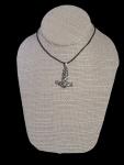 Viking Thor's Hammer Pewter Pendant Necklace