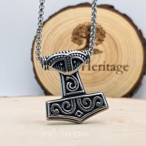 Odin Necklace with Thor’s Hammer Pendant