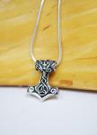 Viking Thor's Hammer Mjolnir Sterling Silver Necklace