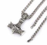 Men's Stainless Steel Viking Thor's Hammer Necklace