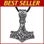 Viking Mjölnir Necklace - Thor Hammer Pendant