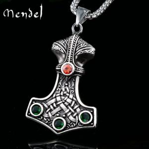Men's Stainless Steel Viking Thor's Hammer Necklace