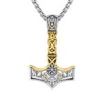 Thor Hammer Necklace in 925 Sterling Silver