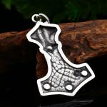 Men's Stainless Steel Viking Thor's Hammer Necklace