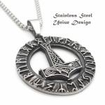 Viking Thor’s Hammer Pendant Necklace for Men