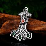 Men's Stainless Steel Viking Thor's Hammer Necklace