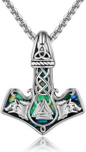 Thor's Hammer Necklace - Sterling Silver Mjolnir Pendant