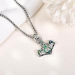 Thor's Hammer Necklace - Sterling Silver Mjolnir Pendant