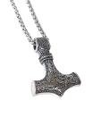 Mjolnir Pendant Necklace - Stainless Steel Viking Jewelry