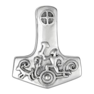 Sterling Silver Viking Thor Mjolnir Hammer Pendant