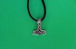 Thor's Hammer Pewter Pendant Necklace - Mjolnir
