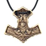 Mjolnir Pendant with Dryad Design – Norse Jewelry