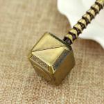 Gold Thor's Hammer Mjölnir Necklace with Chain
