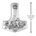 Sterling Silver Viking Thor Mjolnir Hammer Pendant