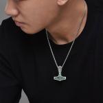 Thor's Hammer Necklace in Sterling Silver