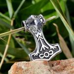 Viking Thor Hammer Pendant Necklace for Men