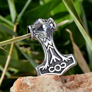 Viking Thor's Hammer Pendant Necklace for Men