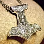 Viking Thor’s Hammer Necklace in 925 Silver