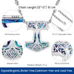 Viking Sterling Silver Mjolnir Thor's Hammer Pendant