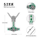 Thor's Hammer Necklace in Sterling Silver