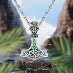 Men's 925 Sterling Silver Thor's Hammer Necklace
